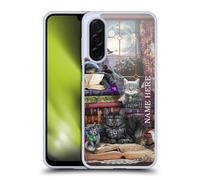 Head Case Designs Officially Licensed Custom Customised Personalised Brigid Ashwood Storytime Cats And Books Name and Initial Gel Case [Military Grade Protection] Compatible With Samsung Galaxy A26 5G