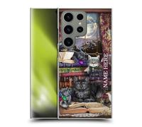 Head Case Designs Officially Licensed Custom Customised Personalised Brigid Ashwood Storytime Cats And Books Name and Initial Hard Back Case Compatible With Samsung Galaxy S24 Ultra 5G
