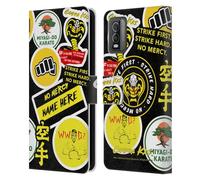 Head Case Designs Officially Licensed Custom Customised Personalised Cobra Kai Name In Strike Logo 2 Art Leather Book Wallet Case Cover Compatible With Nokia C210