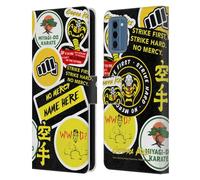 Head Case Designs Officially Licensed Custom Customised Personalised Cobra Kai Name In Strike Logo 2 Art Leather Book Wallet Case Cover Compatible With Nokia NC300