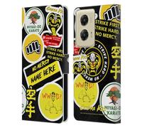Head Case Designs Officially Licensed Custom Customised Personalised Cobra Kai Name In Strike Logo 2 Art Leather Book Wallet Case Cover Compatible With Motorola Moto G Stylus 5G (2024)