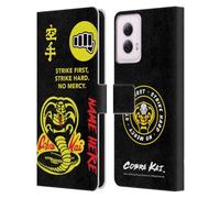 Head Case Designs Officially Licensed Custom Customised Personalised Cobra Kai Name In Strike Logo Art Leather Book Wallet Case Cover Compatible With Motorola Moto G Power (2024)