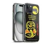 Head Case Designs Officially Licensed Custom Customised Personalised Cobra Kai Name In Strike Logo Art Soft Gel Case [Military Grade Protection] Compatible With Apple iPhone 15