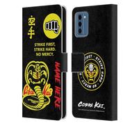 Head Case Designs Officially Licensed Custom Customised Personalised Cobra Kai Name In Strike Logo Art Leather Book Wallet Case Cover Compatible With Nokia NC300