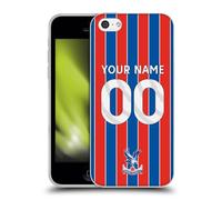 Head Case Designs Officially Licensed Custom Customised Personalised Crystal Palace Football Club Home 2025/26 Kit Gel Case [Military Grade Protection] Compatible With Apple iPhone 5c