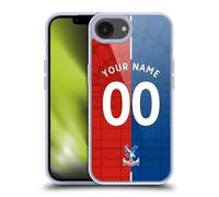 Head Case Designs Officially Licensed Custom Customised Personalised Crystal Palace Football Club Home 2023/24 Kit Soft Gel Case [Military Grade Protection] Compatible With Apple iPhone 16e