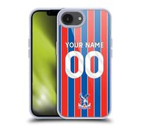 Head Case Designs Officially Licensed Custom Customised Personalised Crystal Palace Football Club Home 2025/26 Kit Gel Case [Military Grade] Compatible with Apple iPhone 16e & Compatible with MagSafe