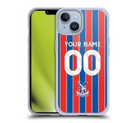 Head Case Designs Officially Licensed Custom Customised Personalised Crystal Palace Football Club Home 2025/26 Kit Gel Case [Military Grade] Compatible with Apple iPhone 14 & Compatible with MagSafe