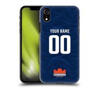 Head Case Designs Officially Licensed Custom Customised Personalised Edinburgh Rugby Home 2024/25 Kit Hard Back Case Compatible With Apple iPhone XR