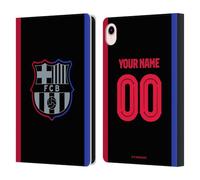 Head Case Designs Officially Licensed Custom Customised Personalised FC Barcelona Away 2024/25 Kit Leather Wallet Case Compatible With Apple iPad mini (2021/2024)