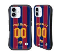 Head Case Designs Officially Licensed Custom Customised Personalised FC Barcelona Home 2020/21 Kit Hybrid Case Compatible With Apple iPhone 16