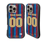 Head Case Designs Officially Licensed Custom Customised Personalised FC Barcelona Home 2022/23 Kit Hybrid Case Compatible With Apple iPhone 16 Pro Max