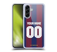 Head Case Designs Officially Licensed Custom Customised Personalised FC Barcelona Home 2023/24 Kit Gel Case [Military Grade Protection] Compatible With Samsung Galaxy A56 5G