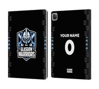 Head Case Designs Officially Licensed Custom Customised Personalised Glasgow Warriors Home 2022/23 Kit Leather Wallet Case Compatible With Apple iPad Pro 13 M4 2024