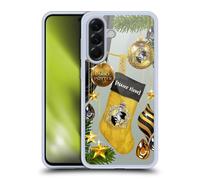 Head Case Designs Officially Licensed Custom Customised Personalised Harry Potter Hufflepuff Christmas Ornaments Gel Case [Military Grade Protection] Compatible With Samsung Galaxy A56 5G