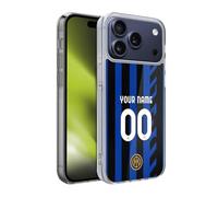 Head Case Designs Officially Licensed Custom Customised Personalised Inter Milan Home 2024/25 Kit Gel Case [Military Grade Protection] Compatible With Apple iPhone 17 Pro