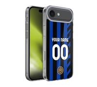 Head Case Designs Officially Licensed Custom Customised Personalised Inter Milan Home 2024/25 Kit Gel Case [Military Grade Protection] Compatible With Apple iPhone 17 Air