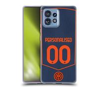 Head Case Designs Officially Licensed Custom Customised Personalised Inter Milan Third 2025/26 Players Home Kit Gel Case [Military Grade Protection] Compatible With Moto Edge 40 Pro/Plus 2023