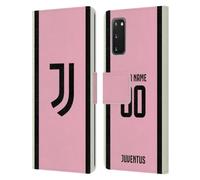 Head Case Designs Officially Licensed Custom Customised Personalised Juventus Football Club Away 2026/27 Kit Leather Wallet Case Compatible With Samsung Galaxy S20 / S20 5G