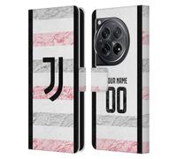 Head Case Designs Officially Licensed Custom Customised Personalised Juventus Football Club Away 2023/24 Match Kit Leather Book Wallet Case Cover Compatible With OnePlus 12