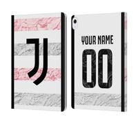 Head Case Designs Officially Licensed Custom Customised Personalised Juventus Football Club Away 2023/24 Match Kit Leather Wallet Case Compatible With Apple iPad Air 13 2024/2025