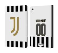 Head Case Designs Officially Licensed Custom Customised Personalised Juventus Football Club Home 2026/27 Kit Leather Wallet Case Compatible With Apple iPad Air 11 2020/2022/2024/2025