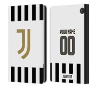 Head Case Designs Officially Licensed Custom Customised Personalised Juventus Football Club Home 2026/27 Kit Leather Wallet Case Compatible With Amazon Fire 7 2022