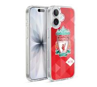 Head Case Designs Officially Licensed Custom Customised Personalised Liverpool FC LFC Crest Geometric Red Logo 1 Gel Case [Military Grade] Compatible with Apple iPhone 17 and Compatible with MagSafe