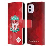 Head Case Designs Officially Licensed Custom Customised Personalised Liverpool Football Club Crest Geometric Red Logo 1 Leather Wallet Case Compatible With Apple iPhone 11