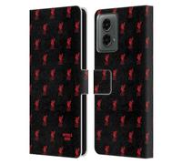 Head Case Designs Officially Licensed Custom Customised Personalised Liverpool Football Club Liver Bird Red Logo 1 Leather Book Wallet Case Cover Compatible With Motorola Moto G (2024)