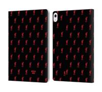 Head Case Designs Officially Licensed Custom Customised Personalised Liverpool Football Club Liver Bird Red Logo 1 Leather Wallet Case Compatible With Apple iPad Air 13 2024/2025