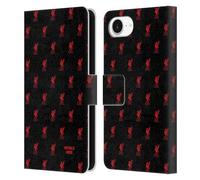 Head Case Designs Officially Licensed Custom Customised Personalised Liverpool Football Club Liver Bird Red Logo 1 Leather Book Wallet Case Cover Compatible With Apple iPhone 16e