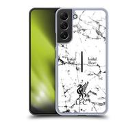 Head Case Designs Officially Licensed Custom Customised Personalised Liverpool Football Club Liver Bird Marble Logo 1 Hard Back Case Compatible With Samsung Galaxy S22+ 5G