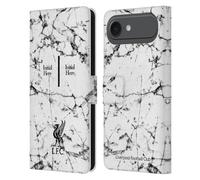 Head Case Designs Officially Licensed Custom Customised Personalised Liverpool Football Club Liver Bird Marble Logo 1 Leather Wallet Case Compatible With Apple iPhone 17 Air