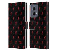 Head Case Designs Officially Licensed Custom Customised Personalised Liverpool Football Club Liver Bird Red Logo 1 Leather Book Wallet Case Cover Compatible With Motorola Edge (2024)