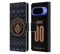 Head Case Designs Officially Licensed Custom Customised Personalised Manchester City Man City FC Away 2020/21 Badge Kit Leather Wallet Case Compatible With Google Pixel 10