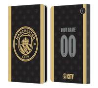 Head Case Designs Officially Licensed Custom Customised Personalised Manchester City Man City FC Away 2026/27 Badge Kit Leather Wallet Case Compatible With Amazon Fire 7 2022