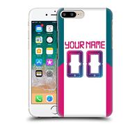 Head Case Designs Officially Licensed Custom Customised Personalised Manchester City Man City FC Away 2021/22 Badge Kit Hard Back Case Compatible With Apple iPhone 7 Plus/iPhone 8 Plus