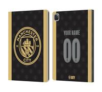 Head Case Designs Officially Licensed Custom Customised Personalised Manchester City Man City FC Away 2026/27 Badge Kit Leather Wallet Case Compatible With Apple iPad Pro 12.9 2020/2021/2022