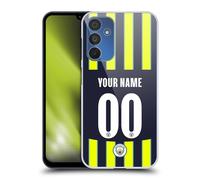 Head Case Designs Officially Licensed Custom Customised Personalised Manchester City Man City FC Away 2024/25 Badge Kit Hard Back Case Compatible With Samsung Galaxy A15