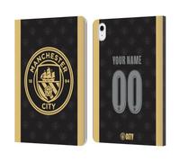 Head Case Designs Officially Licensed Custom Customised Personalised Manchester City Man City FC Away 2026/27 Badge Kit Leather Wallet Case Compatible With Apple iPad Air 11 2020/2022/2024/2025