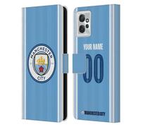 Head Case Designs Officially Licensed Custom Customised Personalised Manchester City Man City FC Home 2023/24 Badge Kit Leather Book Wallet Case Cover Compatible With Motorola Moto G Power (2023)