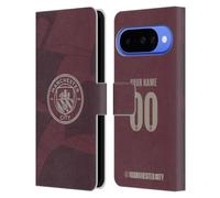 Head Case Designs Officially Licensed Custom Customised Personalised Manchester City Man City FC Third 2024/25 Badge Kit Leather Wallet Case Compatible With Google Pixel 10