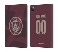 Head Case Designs Officially Licensed Custom Customised Personalised Manchester City Man City FC Third 2024/25 Badge Kit Leather Wallet Case Compatible With Apple iPad Pro 11 2020/2021 / 2022