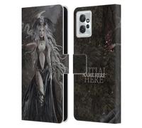 Head Case Designs Officially Licensed Custom Customised Personalised Nene Thomas Skull Queen Of Havoc Dragon Name and Initial Leather Book Wallet Case Compatible With Motorola Moto G Power (2023)