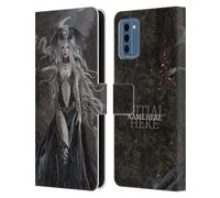 Head Case Designs Officially Licensed Custom Customised Personalised Nene Thomas Skull Queen Of Havoc Dragon Name and Initial Leather Book Wallet Case Cover Compatible With Nokia NC300