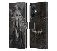 Head Case Designs Officially Licensed Custom Customised Personalised Nene Thomas Skull Queen Of Havoc Dragon Name and Initial Leather Book Wallet Case Cover Compatible With OnePlus Nord N30