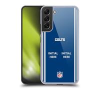 Head Case Designs Officially Licensed Custom Customised Personalised NFL Football Initial Indianapolis Colts Hard Back Case Compatible With Samsung Galaxy S22+ 5G