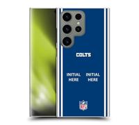 Head Case Designs Officially Licensed Custom Customised Personalised NFL Football Initial Indianapolis Colts Hard Back Case Compatible With Samsung Galaxy S24 Ultra 5G