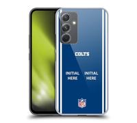 Head Case Designs Officially Licensed Custom Customised Personalised NFL Football Initial Indianapolis Colts Hard Back Case Compatible With Samsung Galaxy A54 5G